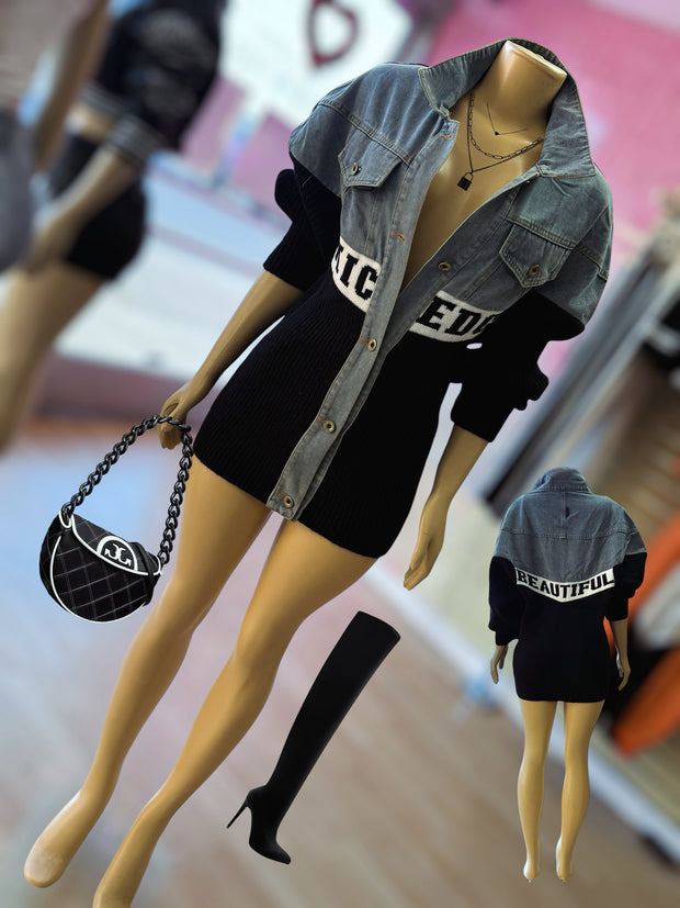 Love x Classy X Edge Black ( Dress, Top, Sweater )