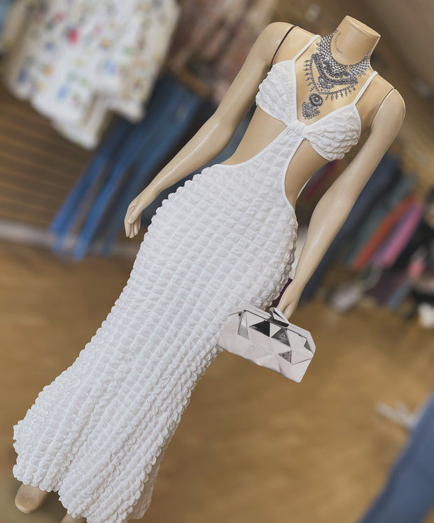 The Mermaid Maxi Dress (White)