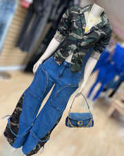 Jeans with Army Side Detail