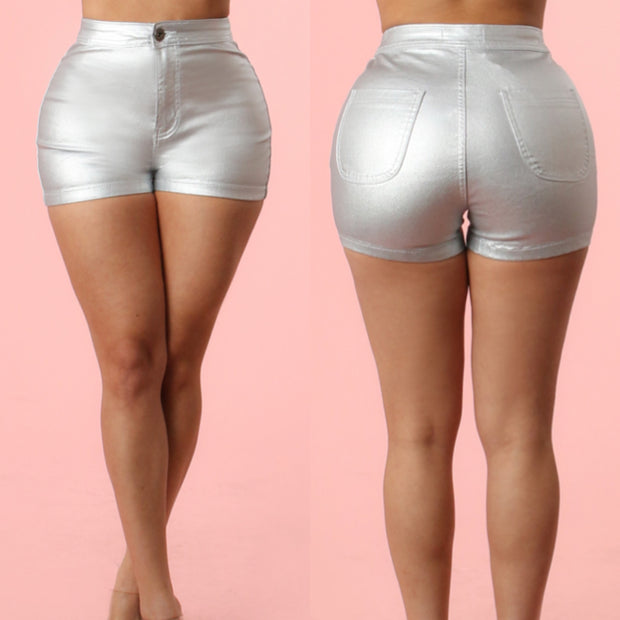 Shimmer Shorts (Silver)