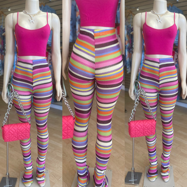 The “Candy Land” Extended Length Leggings ( Purple Color)