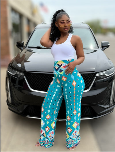 Give Me Some Cute Palazzo Pants (Teal)