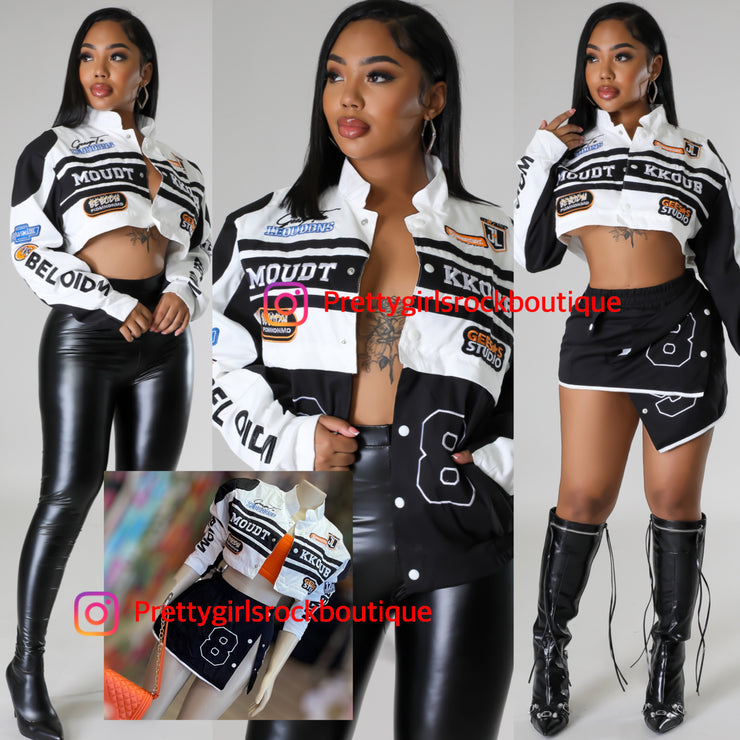 Driving in the Fast Lane Jacket / Skirt Set