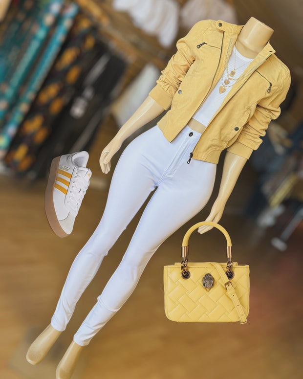 Soft Cotton Spring / Summer Jacket ( Yellow)