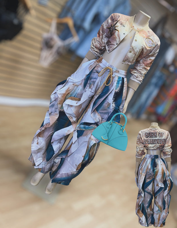 It’s The Extra Extra Ruffle Joggers (Teal)