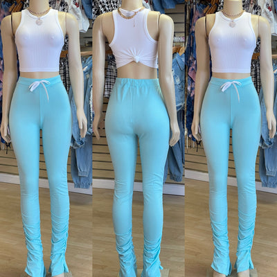 Summer Candy Tie Stack Pants (Blue)
