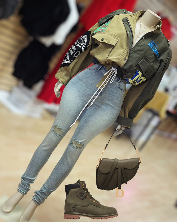 "Statement" Cargo Utility Oversize Jacket