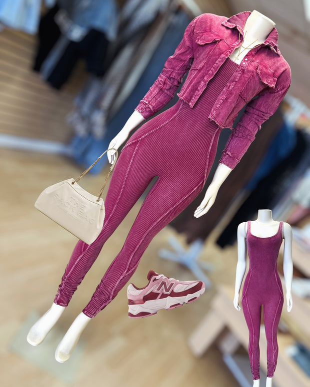 Stretch Jumper x With Jacket ( Burgundy)