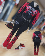 Flames x Sport x Fun Thick Jogger Set