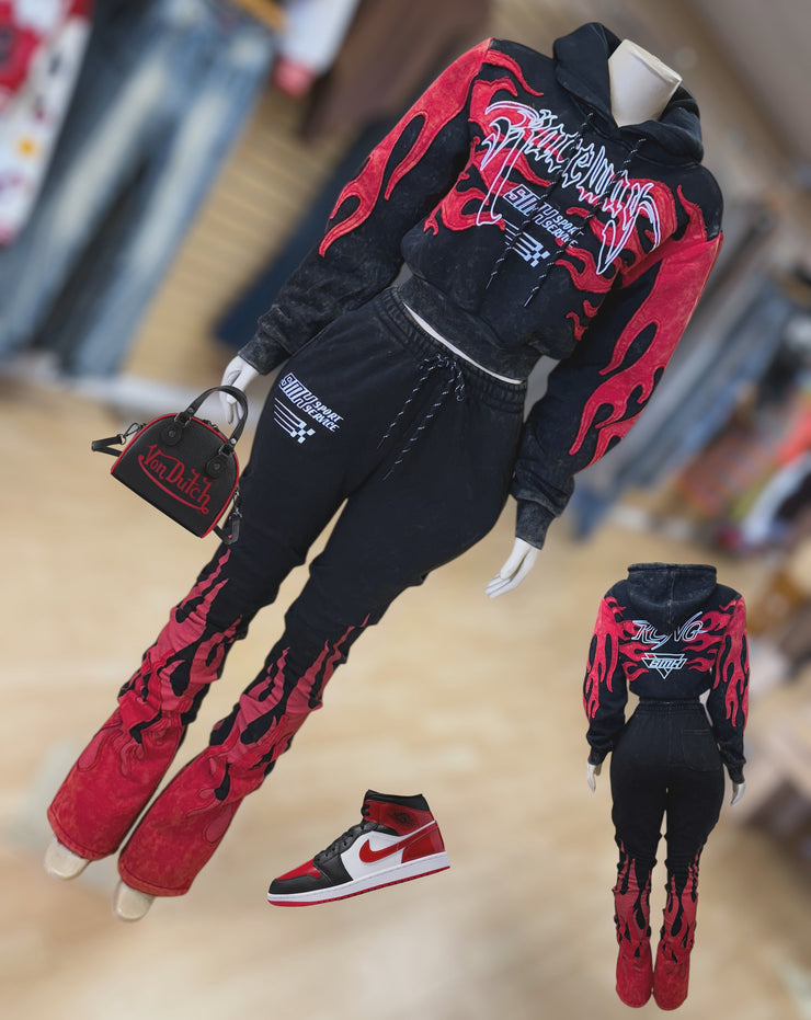 Flames x Sport x Fun Thick Jogger Set