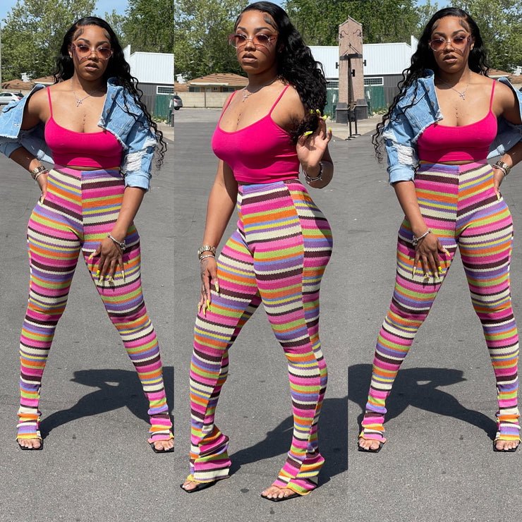 The “Candy Land” Extended Length Leggings ( Purple Color)