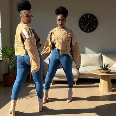 Keep it Cute and Very Warm Sweater (Tan)