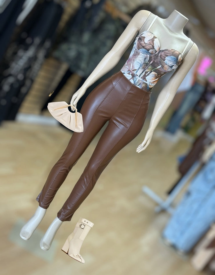 Flower Garden Corest Bodysuit with Detail