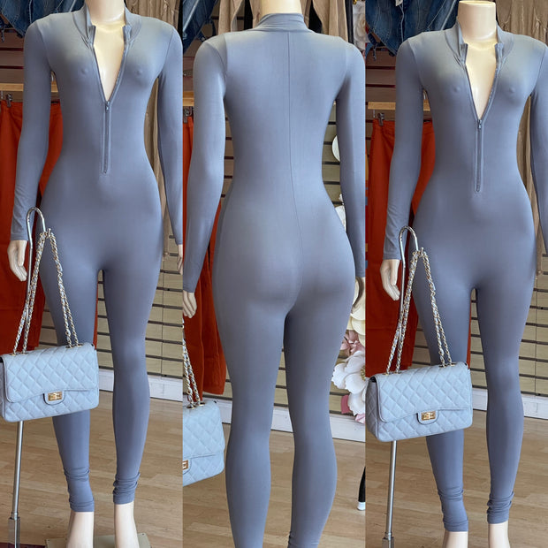 The Cotton Zip Up Jumper (Gray)