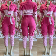 The prefect Ombré Color Pants Set( Pink)
