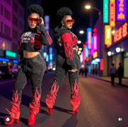 Flames x Sport x Fun Thick Jogger Set