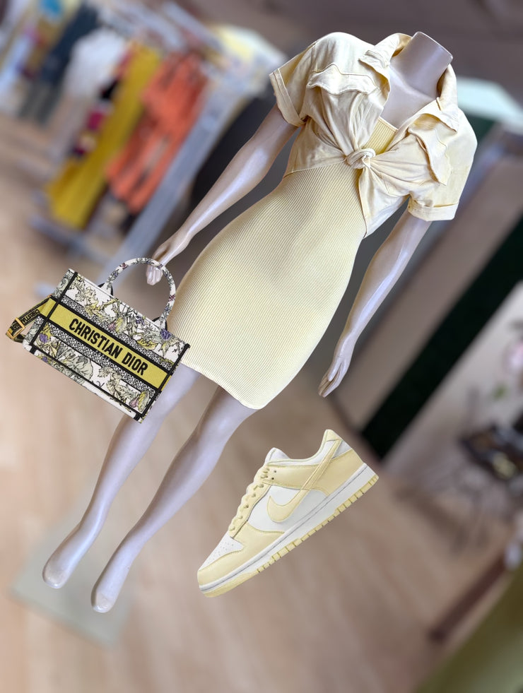 Body Fitted Dress w/Jacket  (Yellow)