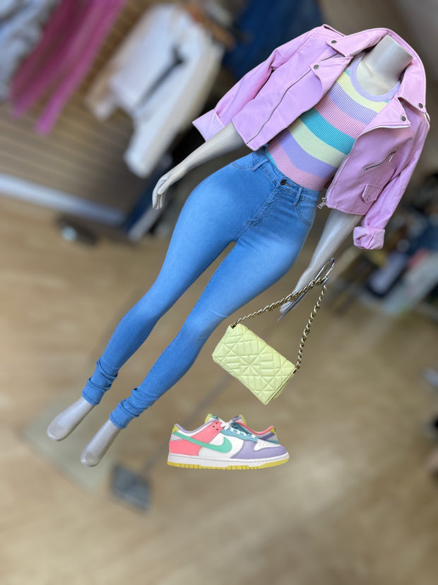Cotton Stretch Candyland Top