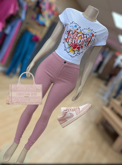Mom is Loved " Bling Bling" Tee