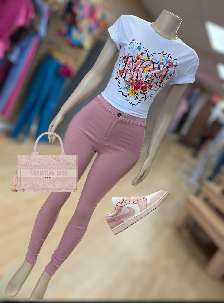 Mom is Loved " Bling Bling" Tee