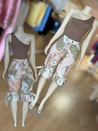 Shoulder Off Action Bodysuit ( Tan)
