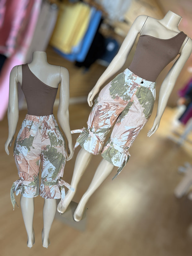 Shoulder Off Action Bodysuit ( Tan)