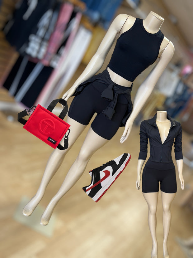 Quick Run Comfy Short Set (Black)
