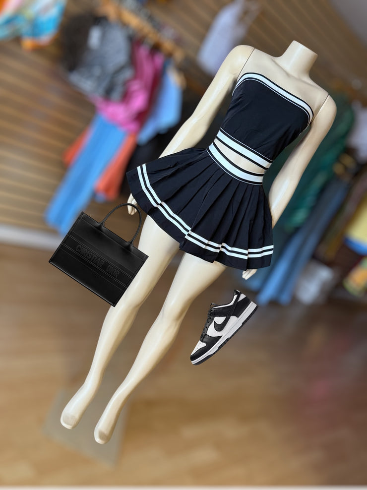 Skirt Set Track Star (black and white)