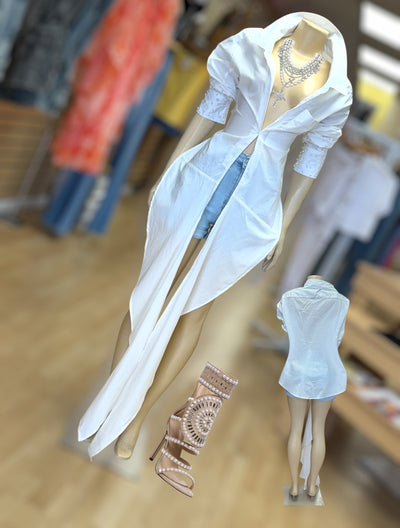 Pearl Me Out White Blouse