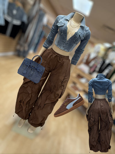 Two Tone Denim Top