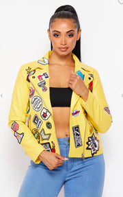 I’m A Batch Lover Rider Jacket ( Yellow)
