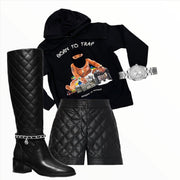 Born to Trap “Pull Over Sweater “Hoodie (Black)”
