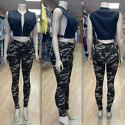 Fitted Army Girl Pants