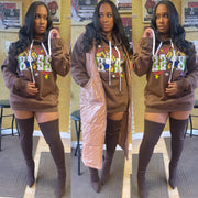 They Ask For The Boss so They Sent  Me “Pull Over “Hoodie( Brown)
