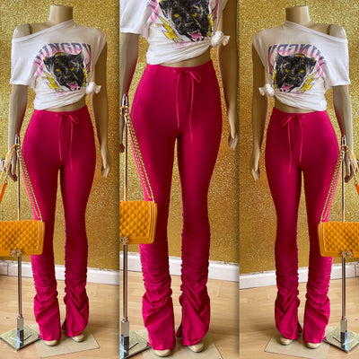 Bright Pink Stack Pants