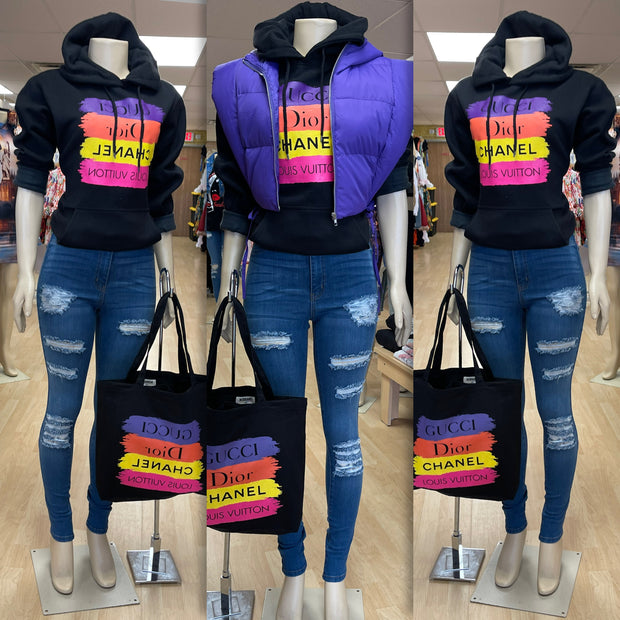 What’s Your Fav Brand  “Pull Over Hoodie “ (Purple)