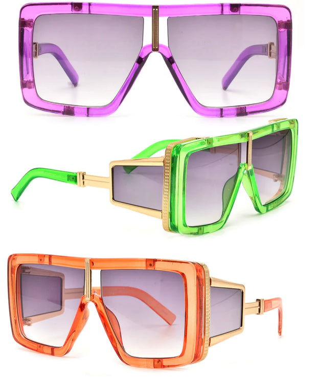 Thick Mirror Color Frames