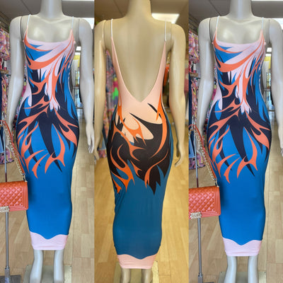 It's the Blue & Orange and Colors Stretch Dress