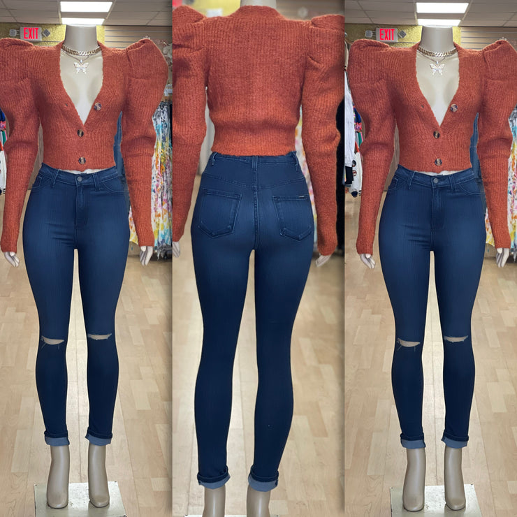 The Butterfly Sweater Top (Rust)